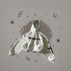 Sudaderas con capucha y cuello tortuga de corte holgado con estampado de letras