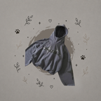 Sudaderas con capucha y cuello tortuga de corte holgado con estampado de letras