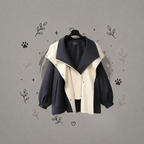 Abrigo tipo trench con cremallera para mujer