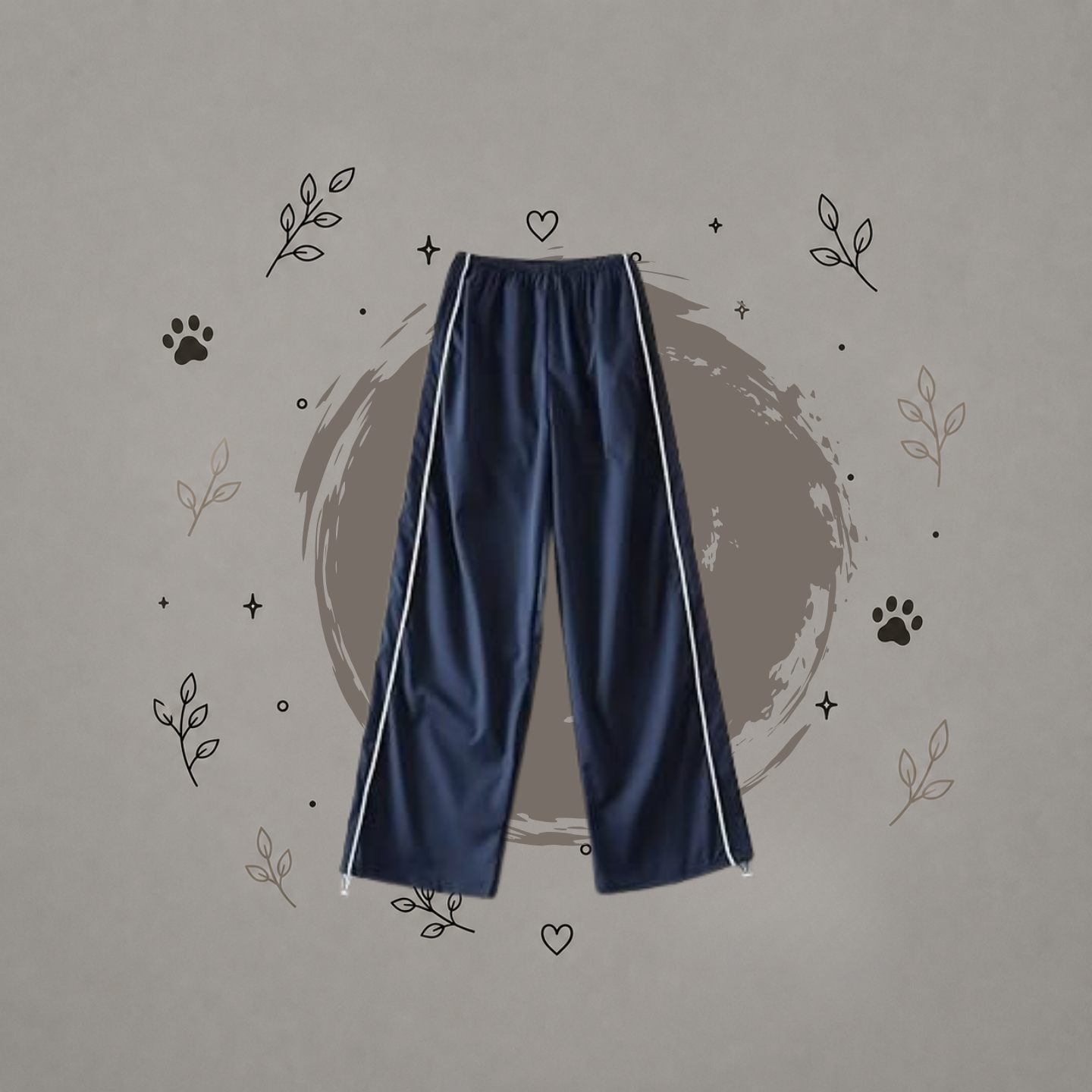 Pantalones para mujer Himosyber, cintura elástica, holgados, relajados