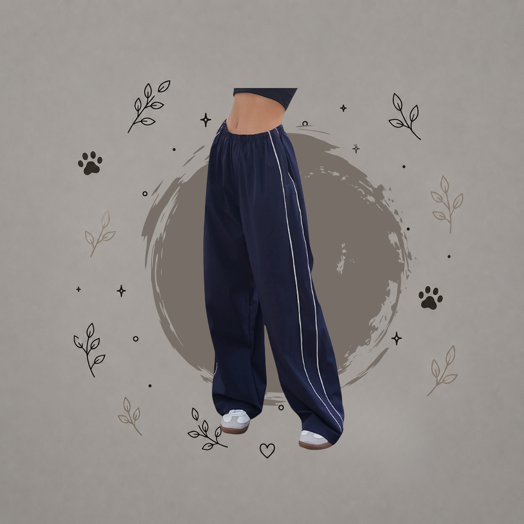 Pantalones para mujer Himosyber, cintura elástica, holgados, relajados