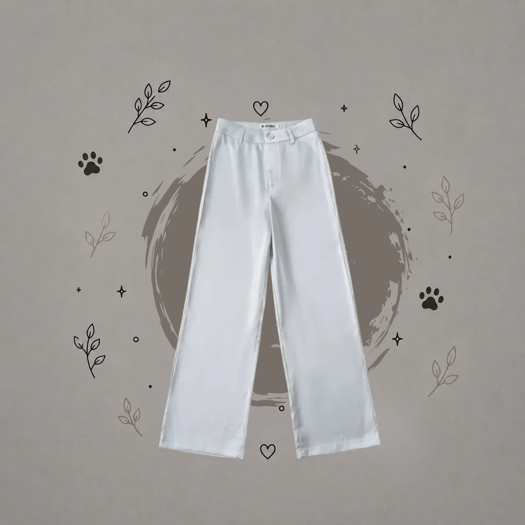 Pantalones sastre de corte holgado y estilo chic para mujer