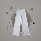 Pantalones sastre de corte holgado y estilo chic para mujer