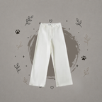 Pantalones sastre de corte holgado y estilo chic para mujer