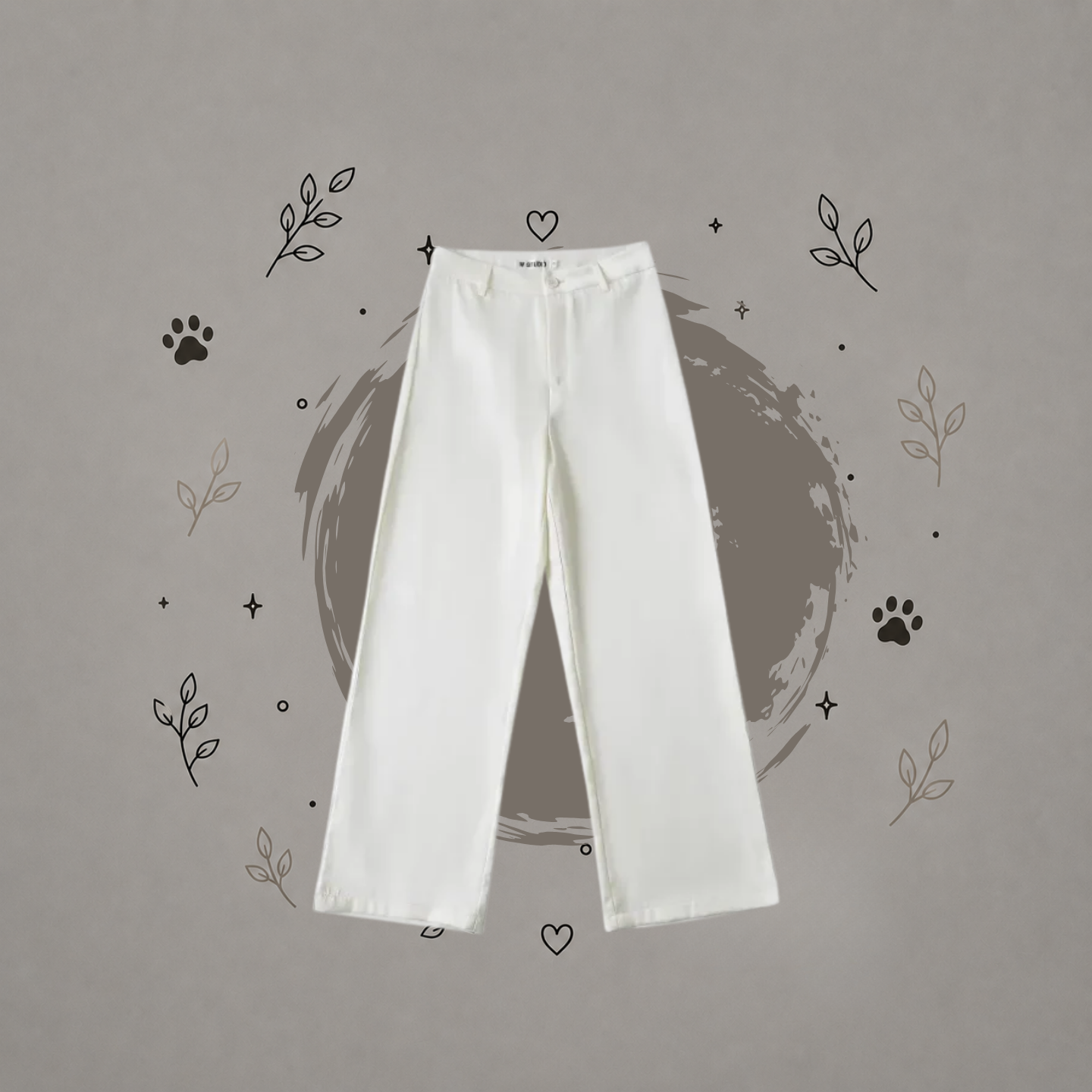 Pantalones sastre de corte holgado y estilo chic para mujer