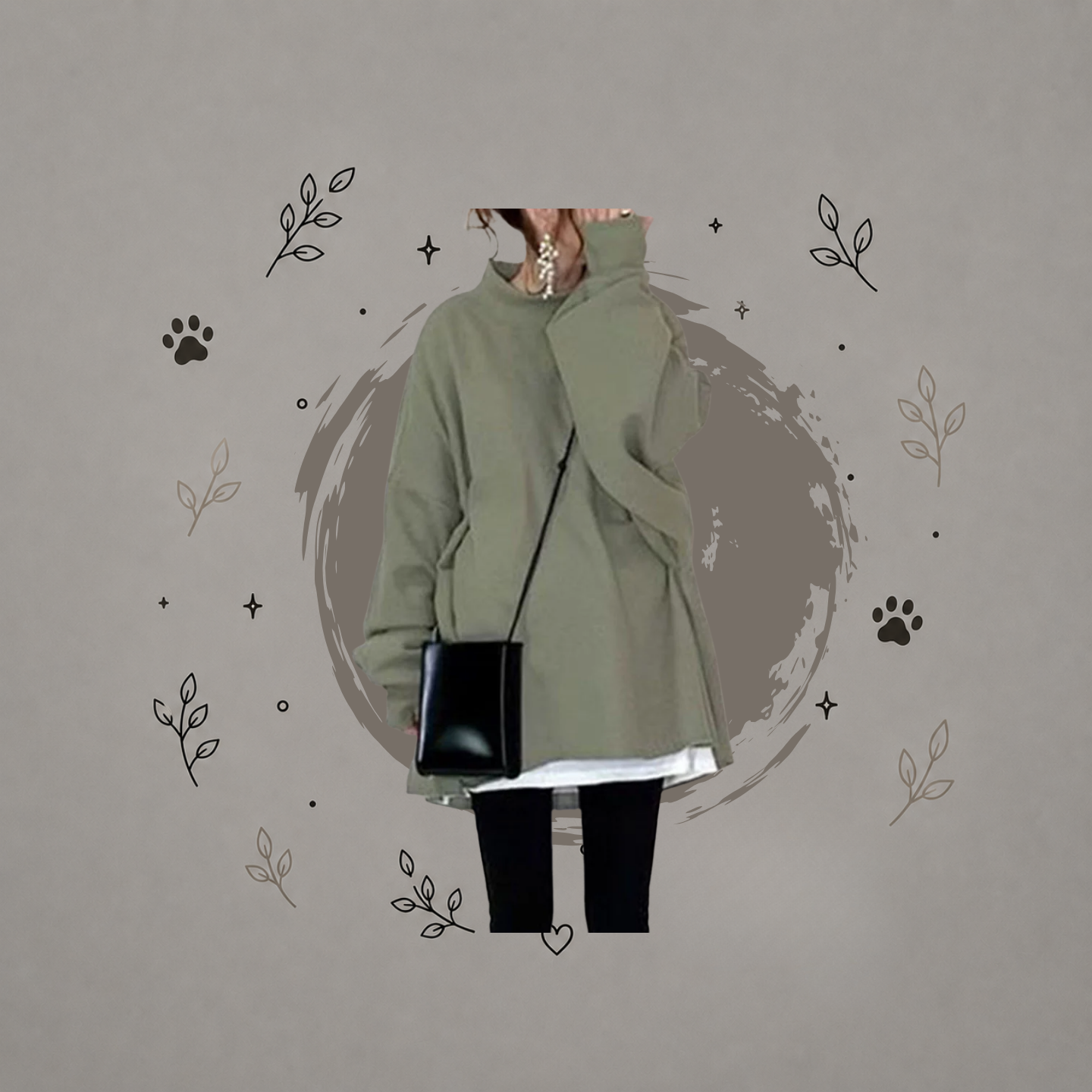 Sudadera con corte holgado