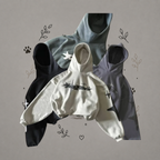 Sudaderas con capucha y cuello tortuga de corte holgado con estampado de letras