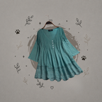 Blusa de encaje con escote en V