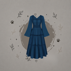 Vestido Renacentista Scarlet Darkness para Mujer
