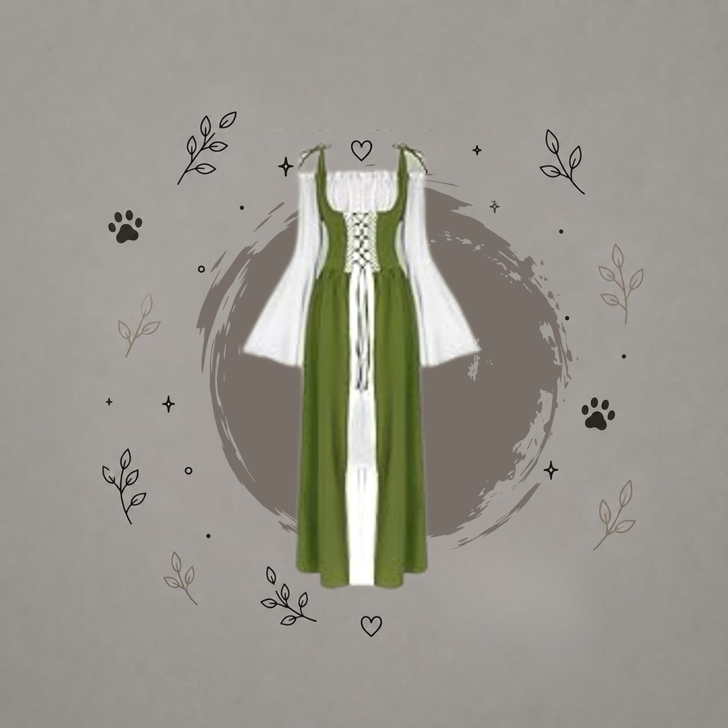 Vestido Renacentista Vianinfalo para Mujer