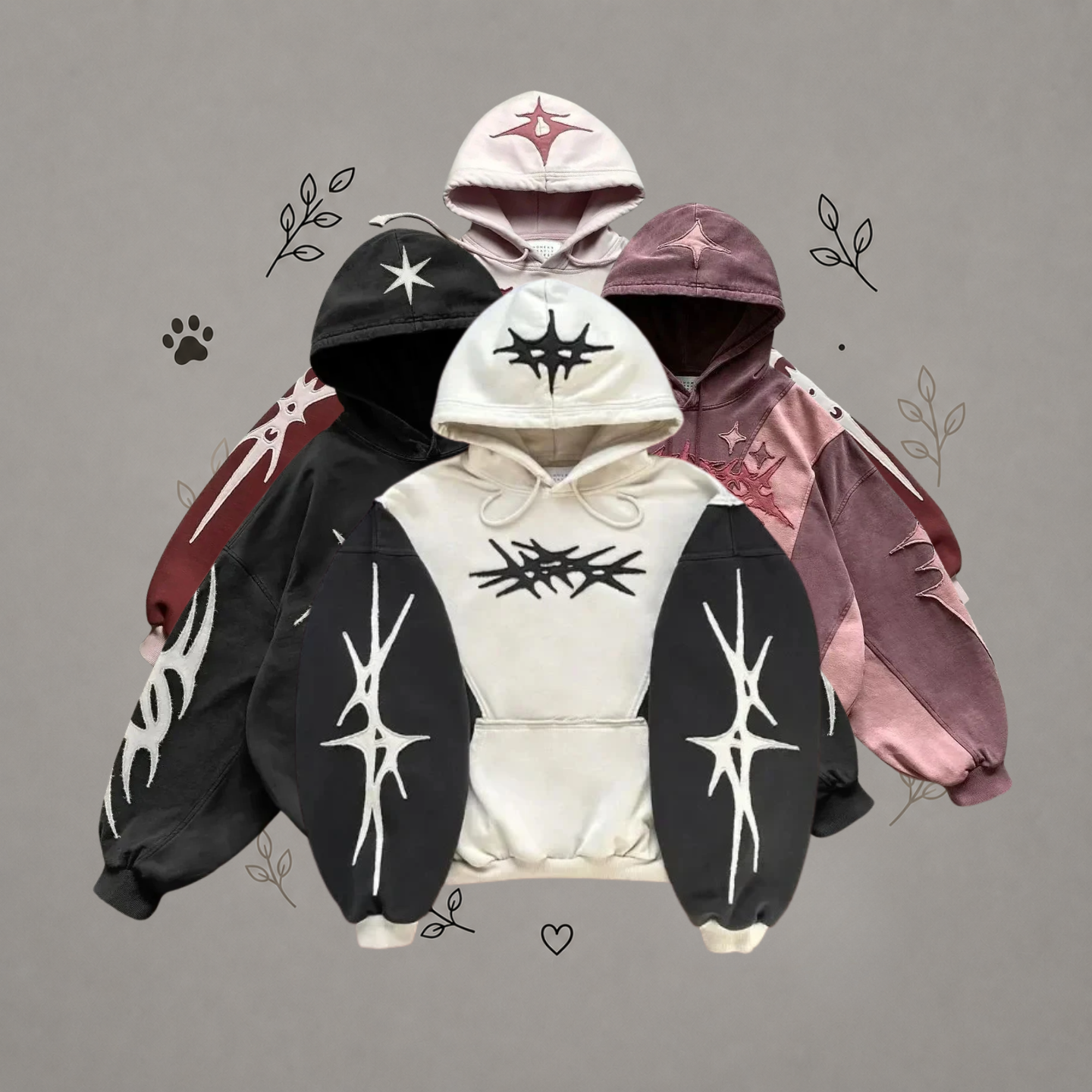 Sudaderas con Capucha Grunge Y2K