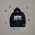 Sudadera con Cremallera Estampada
