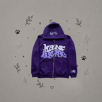 Sudadera con Cremallera Estampada