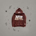 Sudadera con Cremallera Estampada