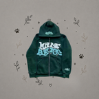 Sudadera con Cremallera Estampada