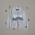 Sudadera con Cremallera Estampada