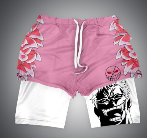 Shorts de gimnasio para hombre de Anime one piece