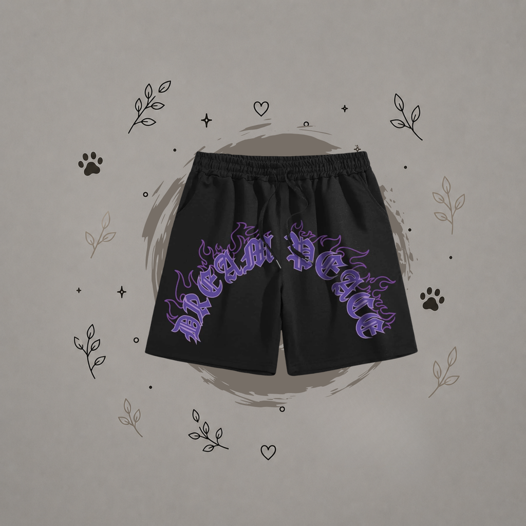 Shorts deportivos con estampado y cordón