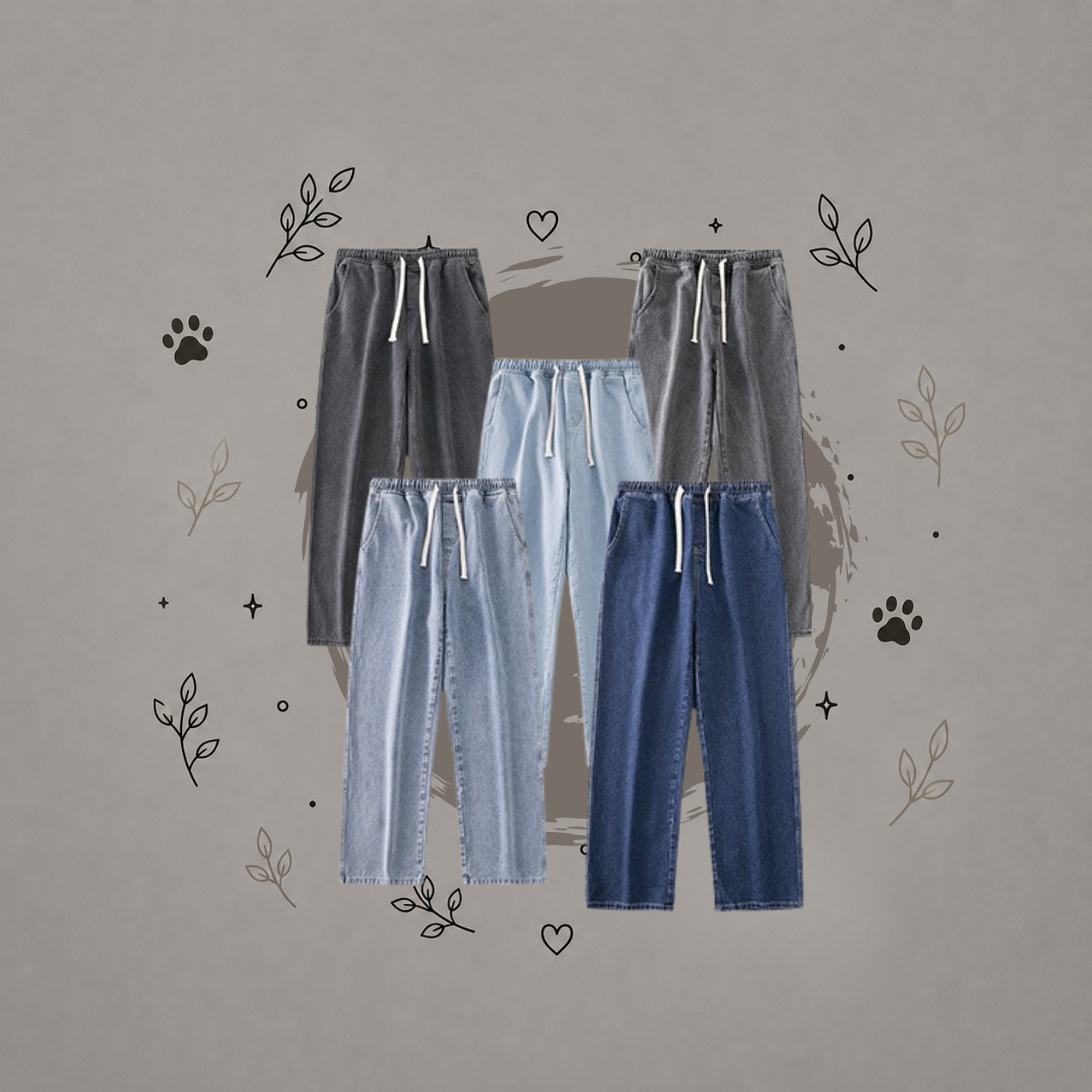 Pantalones de Mezclilla Holgados