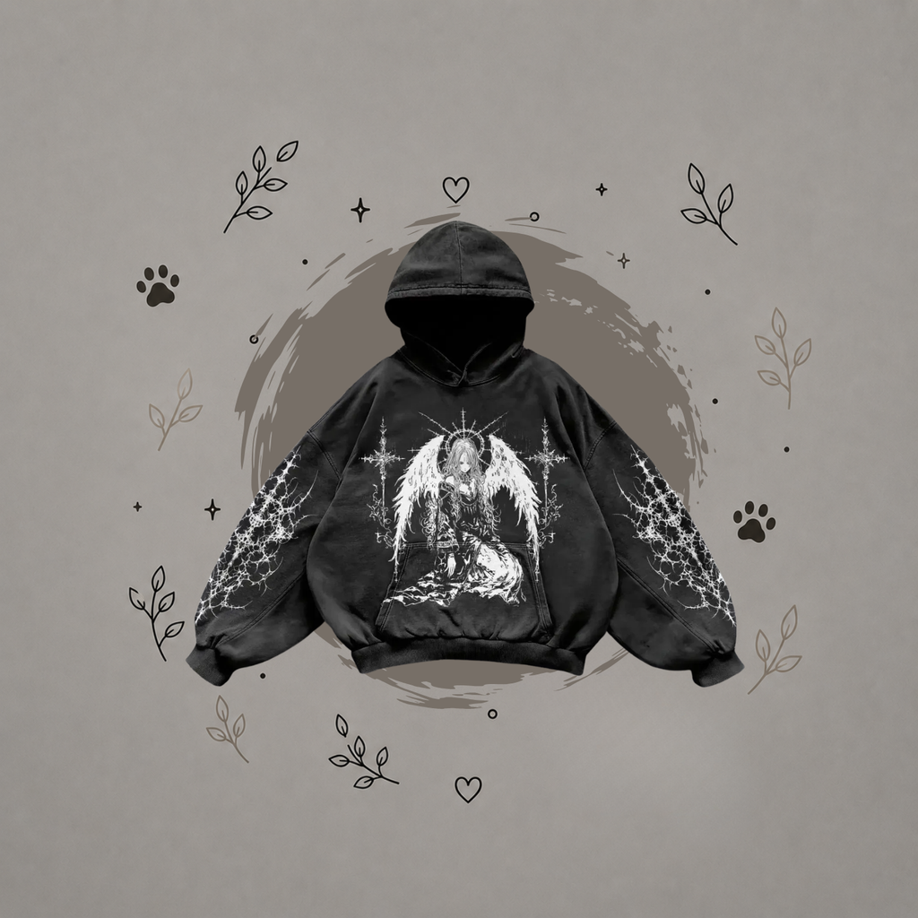 Sudadera con Capucha Estampada
