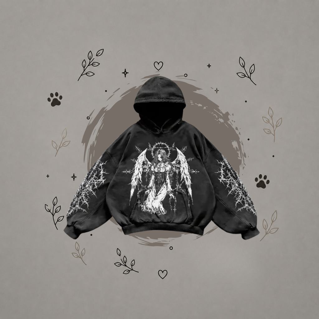 Sudadera con Capucha Estampada