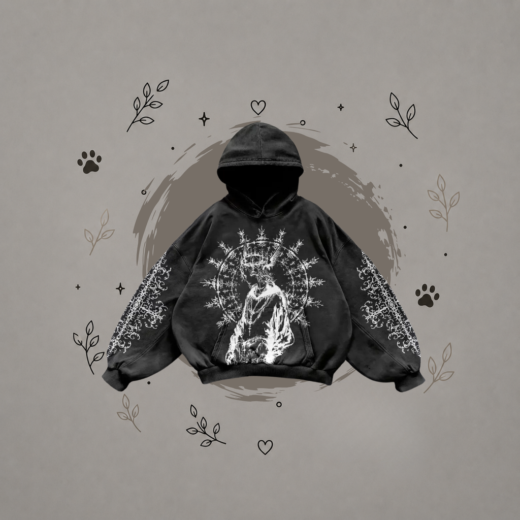 Sudadera con Capucha Estampada