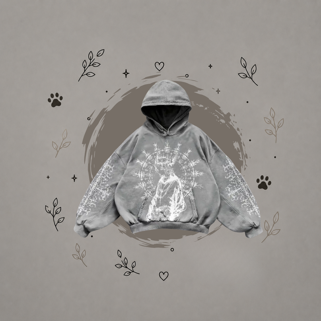 Sudadera con Capucha Estampada