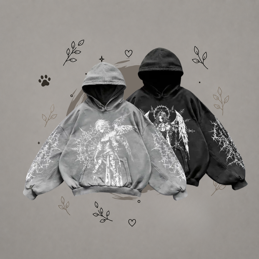 Sudadera con Capucha Estampada